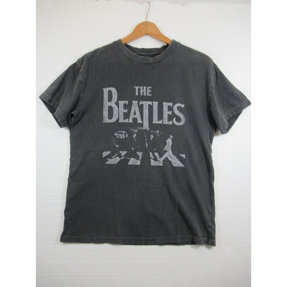 Abercrombie & Fitch The Beatles Abbey Road T-Shirt Men Medium Gray Distressed